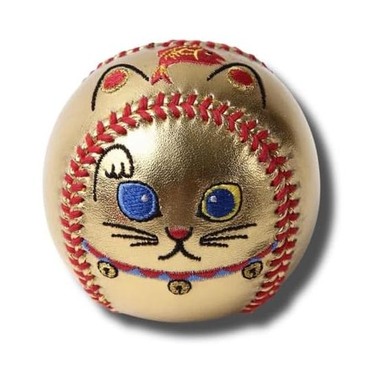 Baseball-shaped beckoning cat 4 types Good luck, money luck, luck, love luck, amulet, prayer for victory, opening celebration, spill