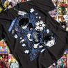 Japanese Anime Patterned Anime Tshirt Mens and Womens Summer Cotton Loose and Fashionable Round Neck Short Sleeved Top