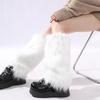 Plush Sock Covers for Warmth and Thickened Protection of the Calves Jk Cold-proof Socks and Autumn/winter Faux Fur Leg Warmers Y2k Hot Girl Leg