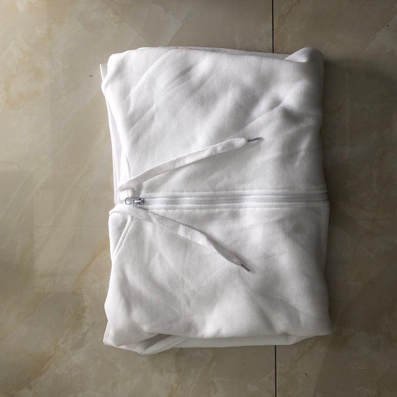 

Plus Size Brushed Hoody Fall and Winter New Export Men s and Women s Hooded Collar Long-Sleeve Zipper Casual Cardigan Sweater 30077 White B- 6-10-1 L