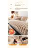 Nordic Minimalist Winter-Style Thick Plush Rabbit Fur Sofa Cushion & Non-Slip Cover