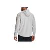 Under Armour Sun Protection Series Solid Zip-Up Drawstring Hooded Sports Woven Breathable Training Jacket Men Jacket Grey 1370494-014