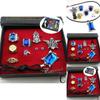 Stunning Black Butler Kuroshitsuji Ciel Phantomhive Cosplay Rings Necklace And Ear-nail Set For Fashion Enthusiasts