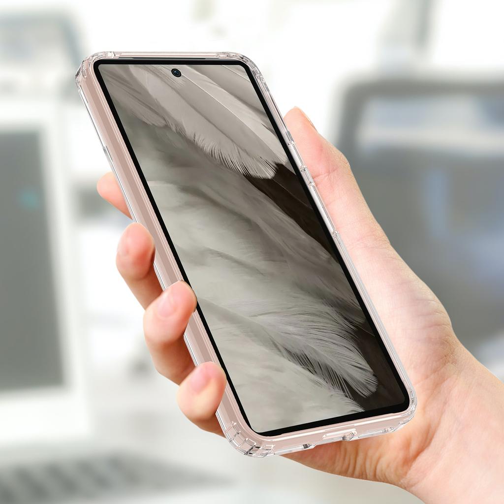 For Google Pixel 8 Magnetic Case Transparent Phone Cover Compatible with MagSafe