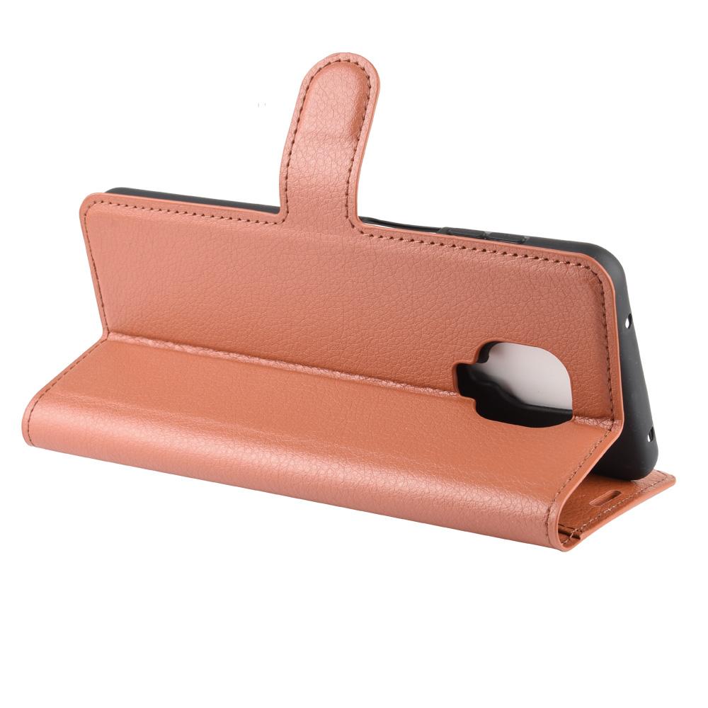 Litchi Redmi Note 9S/9 Pro Brązowy