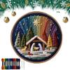DIY Nativity Embroidery Set Jesus Birth Scene Embroidery Set Christmas DIY Embroidery Set Creative Craft Needlework Home Decor