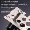 5pc Screw Pitch Stainless Steel Measuring Ruler Portable Industrial and Household Measuring Tool