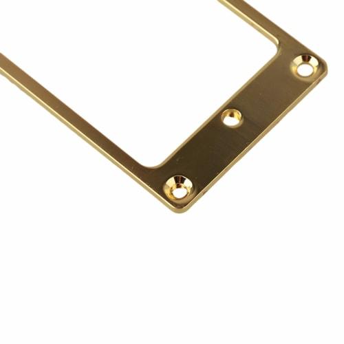 Yibuy 2-Pack Gold Flat Metal Humbucker Pickup Frame Cover Plates