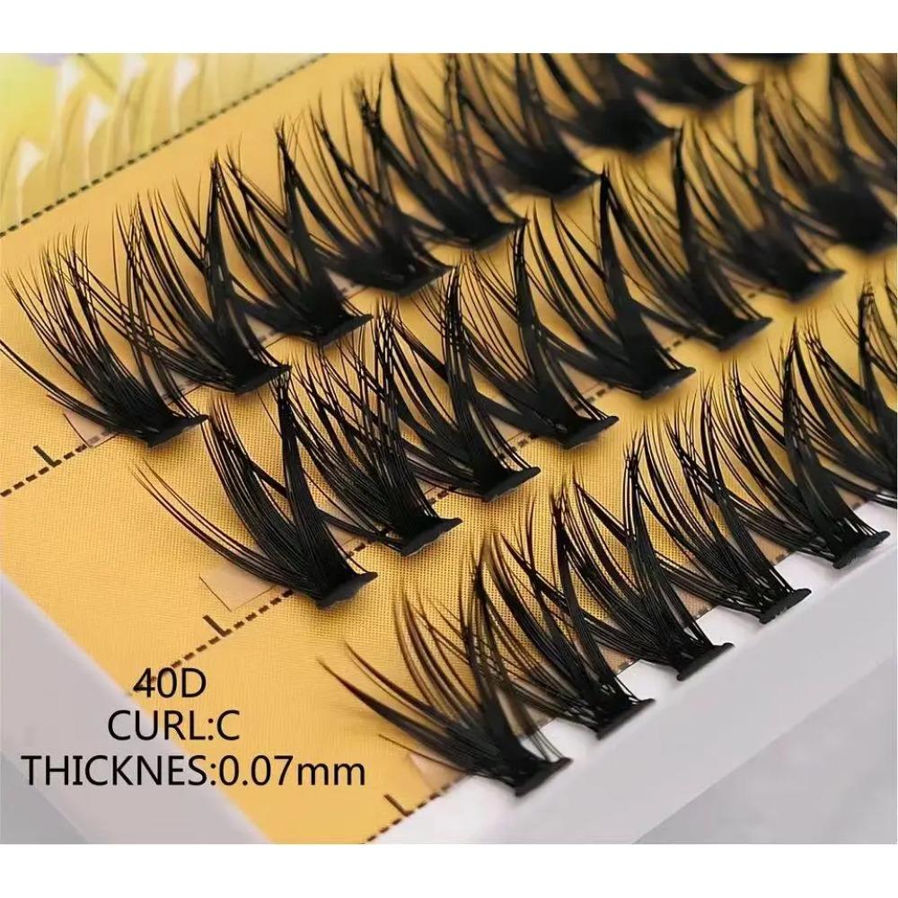 20D/30D/40D Mink Super Cluster Eyelash Extension Natural 3D Russian Volume Faux Eyelashes Individual Lashes Makeup Cilia Cilias