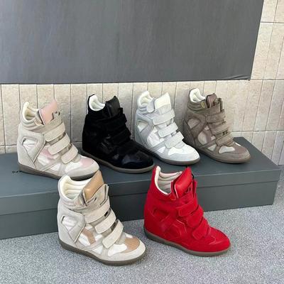 Leather Shoes Children Show Height 2026 Spring New Inner Height Increase Versatile Breathable Sports Casual High-top Shoes