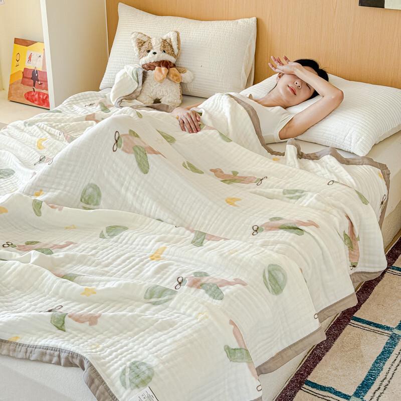 Origin Weave Pure Cotton 6-Layer Gauze Seersucker Summer Blanket