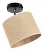 CEILING HANGING LAMP, JUTE LAMPSHADE, 20 CM