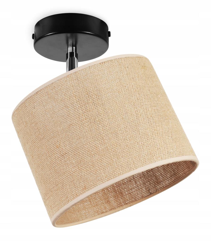 CEILING HANGING LAMP, JUTE LAMPSHADE, 20 CM