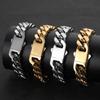 Miami Hip Hop Cuban Link Chain Necklace For Men Women 316l Stainless Steel Gold /Silver Fashion Bracelet Jewelry Accessories
