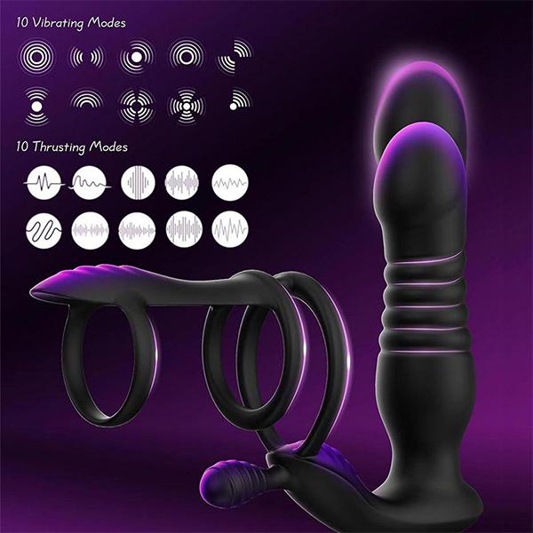 Sex Toys Vibratori anali Dito Massaggio alla prostata Stimolatore della prostata Masturbatore maschile Sex Toys per uomini Gay