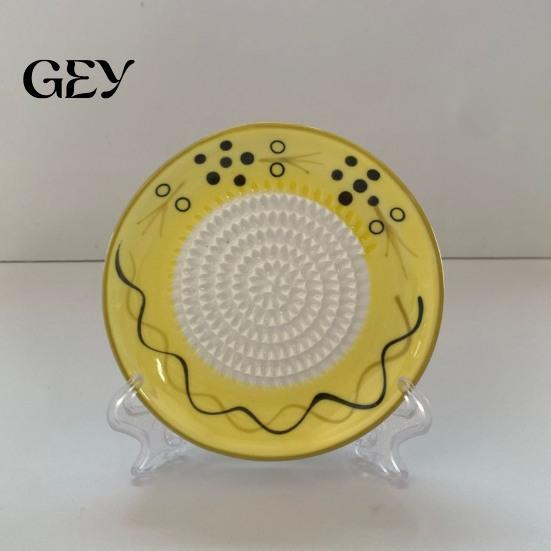 Ceramic Grater for Garlic Bowl, Multifunctional Ginger Mincer Plate Food, Spanish Tomato Roaster Dish, Kitchen Tool Paste Grinder