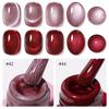 Oxblood Cat Eye Gel Polish 2025: Ruby Glass Bead Nail Art Set