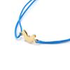 Altesse [K4548] - Golden Blue 'Butterfly' Gold Plated Bracelet - 10x8 Mm
