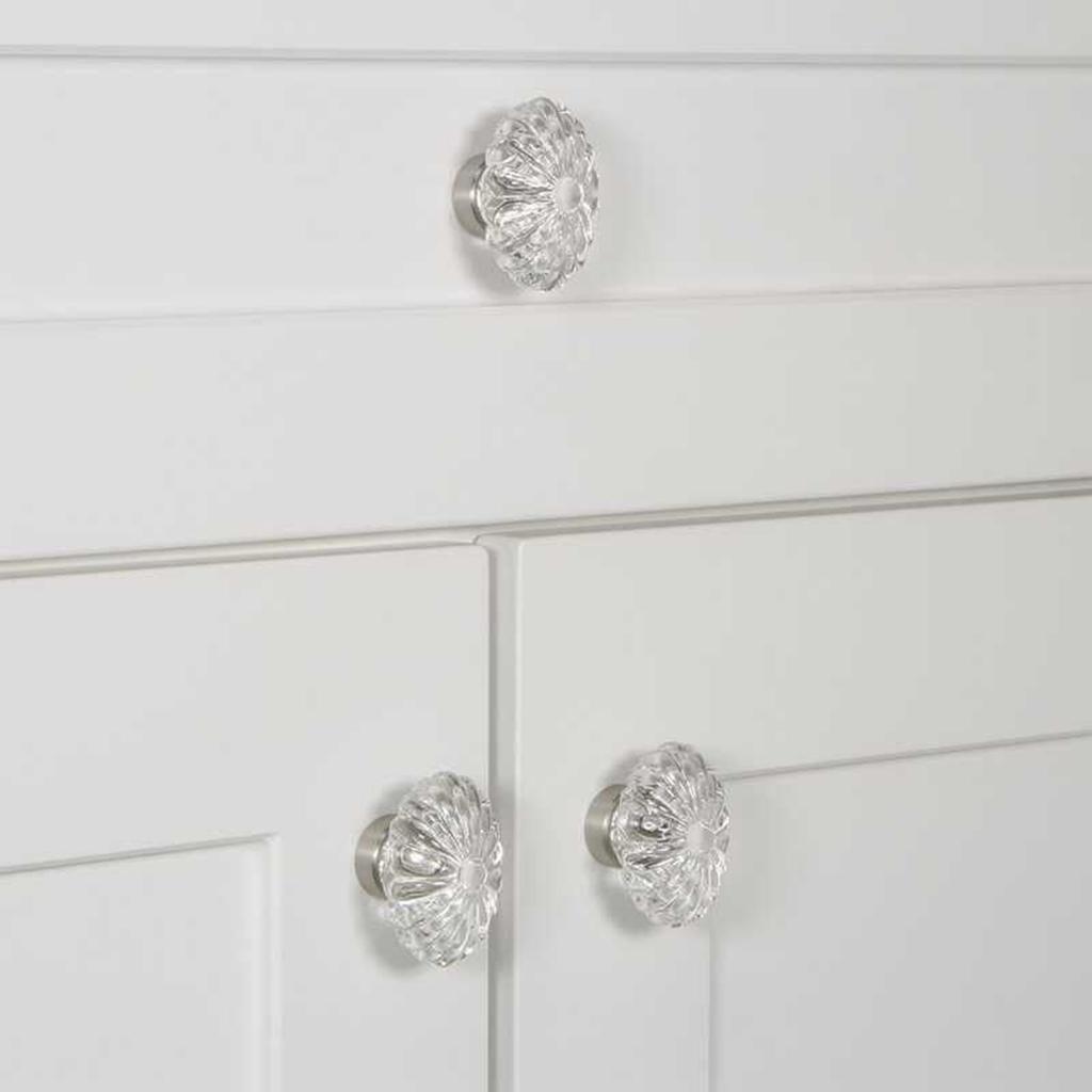 Crystal Drawer Pulls Handles Transparent Cabinet Knobs Brass Closet Handles For Wardrobe Furniture