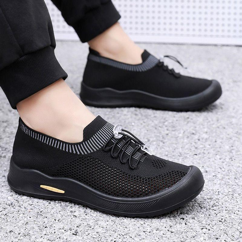 Fashion Outdoor Men's Casual Sneakers Black Running Low Price Cheap Liquidation Stylish Without Leather Korean Simple Male Sports Shoes