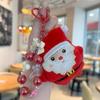 Stuffed Plush Dolls Christmas Plush Pendant Santa Claus Christmas Plush Doll Toy  Car Key Pendant
