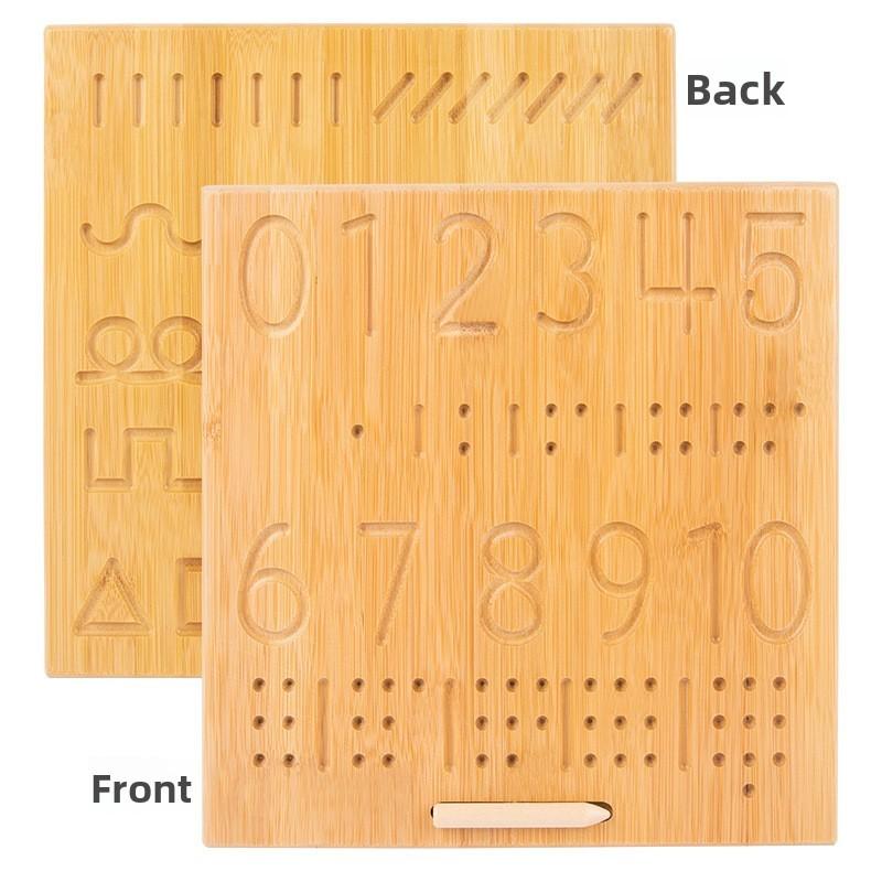 And Wooden Alphabet Number Puzzle Board For Early Childhood Practice Handwriting