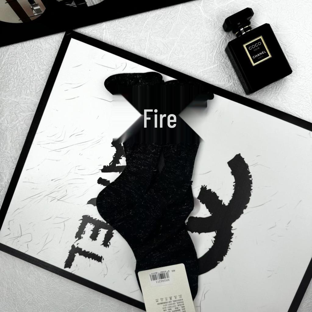 Damen Netzstrümpfe mit Strass-Schleife, knielang - Dreifarbig, Uni, Raffung, Ballett-Stil