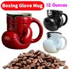 Boxing Glove Mug Sports Themed Mugs Novelty Coffee Cup Gifts Funny Water Cup Kitchen Drinkware with Handle Gift for Boxing Lover