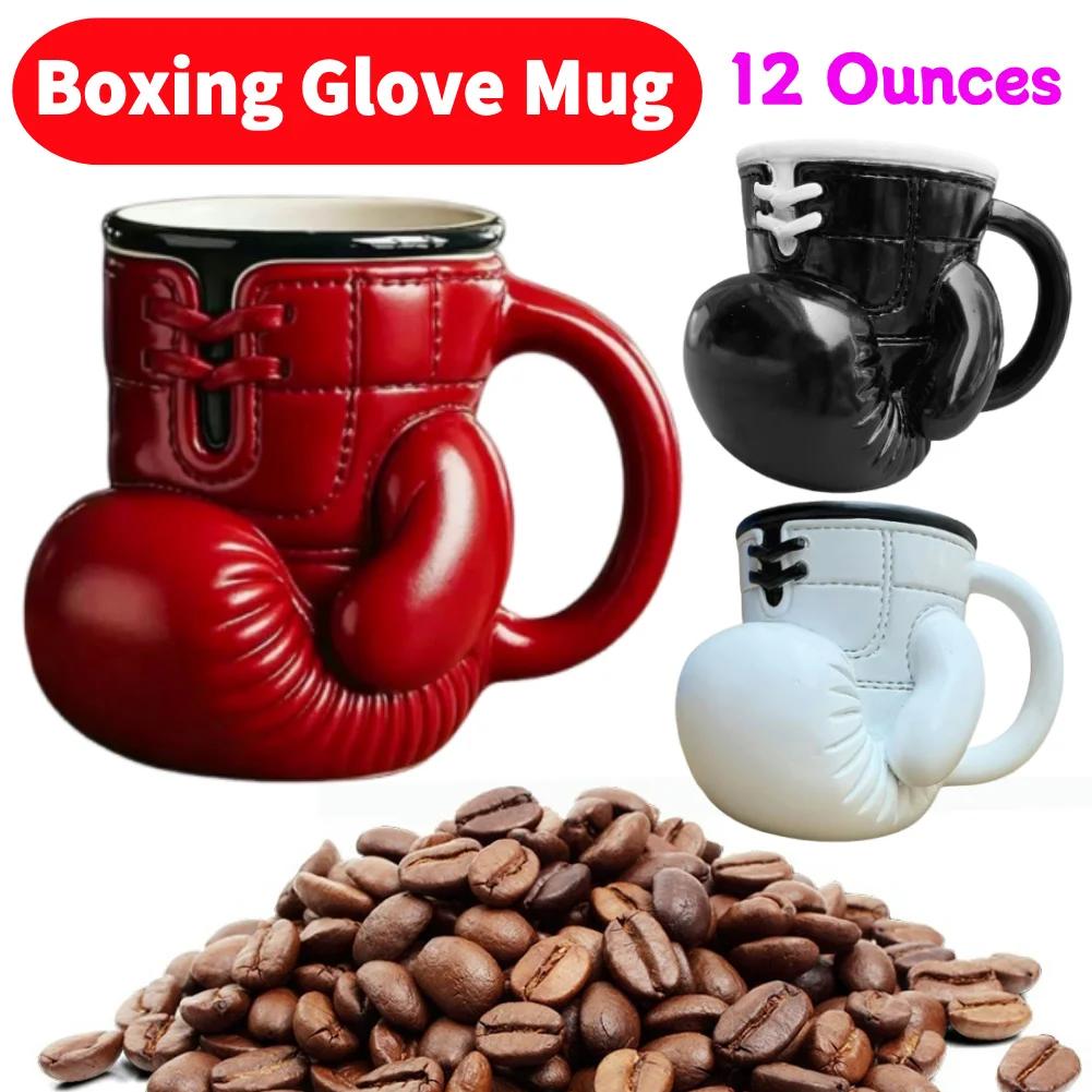 Boxing Glove Mug Sports Themed Mugs Novelty Coffee Cup Gifts Funny Water Cup Kitchen Drinkware with Handle Gift for Boxing Lover