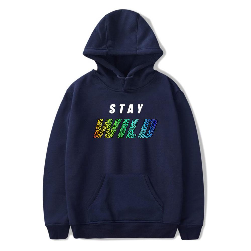 

Ben Azelart Stay Wild Vintage 90s Hoodie Men and Women Harajuku Hip-hop Sweatshirt Spring and Autumn Sports Pullover Outwear 3XL