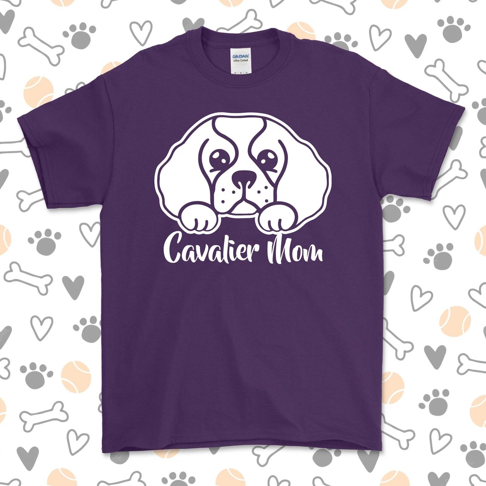 

Cavalier Mom T-Shirt | King Charles Spaniel | Pick Your Color! | Dog Mom | 4XL