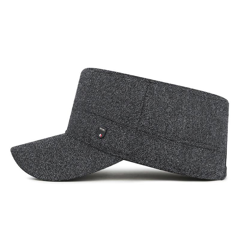 Men's Winter Warm Flat Top Ear Flap Cap