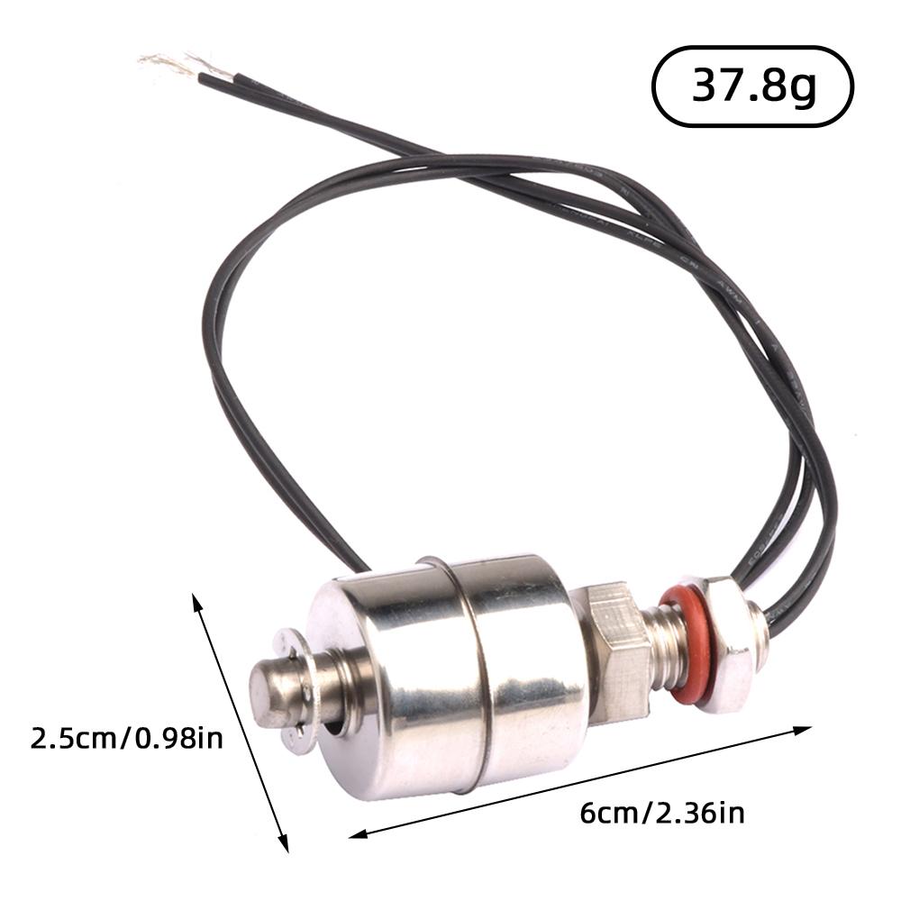 Stainless Steel Level Switch 45mm Normally Closed Level Controller Vertical Level Sensor Built-in Float Switch Automatic Water Pump Controller