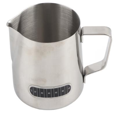Coffee Pitcher Stainless Steel Latte Art Frothing Cup with Temperature Induction for Home Office