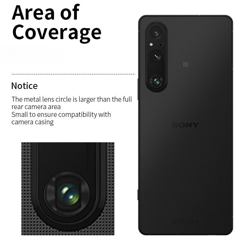 For Sony Xperia 1 V 10 V Metal Aluminum Camera Lens Protector Camera Lens Cover Case Protective Film For SONY Xperia1V Xperia10V