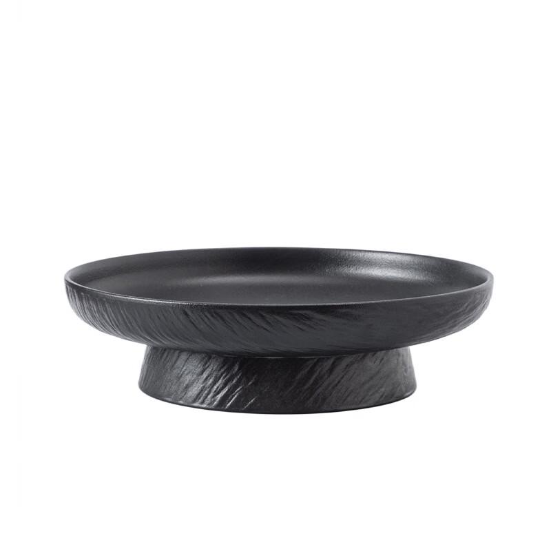 Japanese Style Ceramic High-Footed Fruit and Dessert Plate