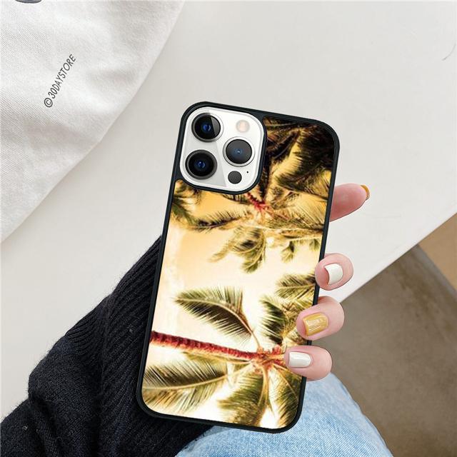 CALIFORNIA PALM TREES Phone Case Cover For iPhone 17 Air 15 16 14 13 12 Pro Max 11 Pro Max Plus Coque Shell
