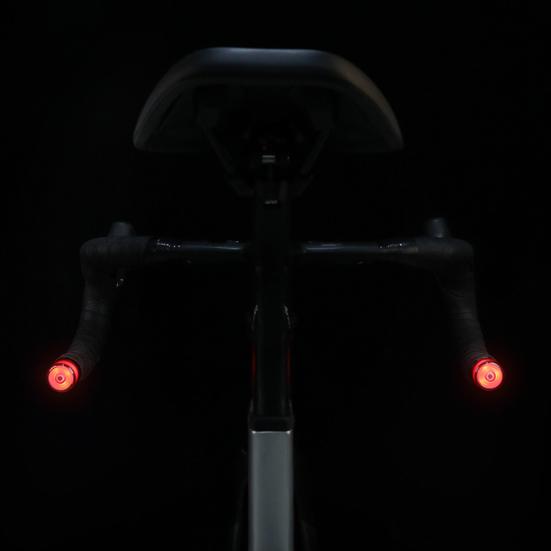 Bicycle Handlebar End Light USB Rechargeable Super Bright Waterproof Lightweight Road Mountain Bike Riding Mini LED Warning Lamp Bike