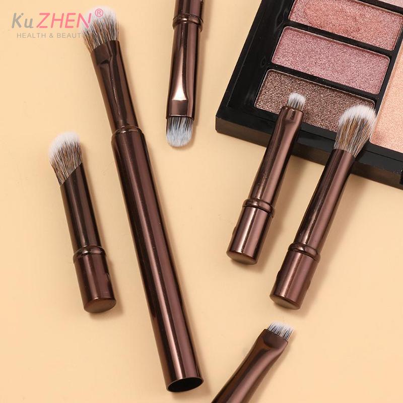 6 Stück Mini Reise-Make-up-Pinsel Set Mit Box Tragbar Kosmetik Puder Foundation Rouge Verblenden Concealer Pinsel Make-up Werkzeuge