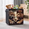 Leopards and Lions 5D Diamond Painting Storage Basket Full Round Drill Mosaic Diamond Embroidery Cross Stitch Kits Home Decor Home Decor