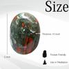 Certified African Bloodstone Crystal Palm Pebbles Stones for Anxiety Stress Relief Massage - AAA Grade Original Healing Gemstone