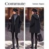 Si Shui Nian Hua Winter Wool-Blend Hooded Coat