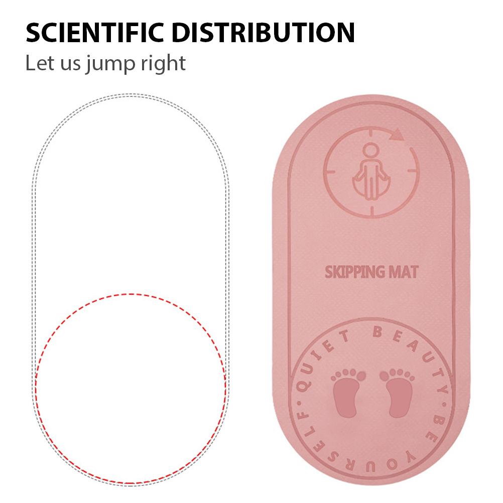 Jump Rope Mat for Indoor Jumping Household Skipping Buffer Pad Silent Yoga Mat Non Slip Sports