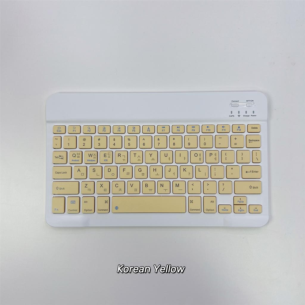 Koreanische Sprache Ultra-Schlanke Bluetooth-Tastatur Tragbar Mini Kabellos Wiederaufladbar für iPad Koreanisch