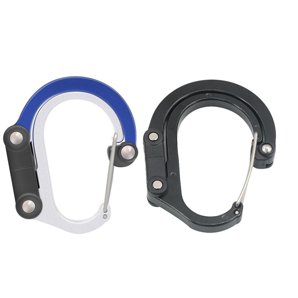 High-Quality D-Type Aluminum Carabiner with Lock – Quick Release Buckle for Outdoor Tactical Tools & Camping.