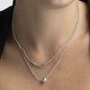 Luxenter Necklace Rhodium-plated Finish - Nothie