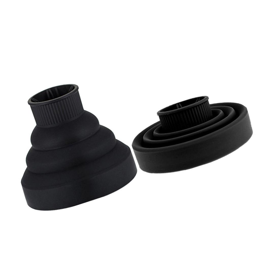 Collapsible Hair Dryer Diffuser Attachment Ionic Blow Dryer Quick Drying Portable Travel Folding Lightweight Silicone