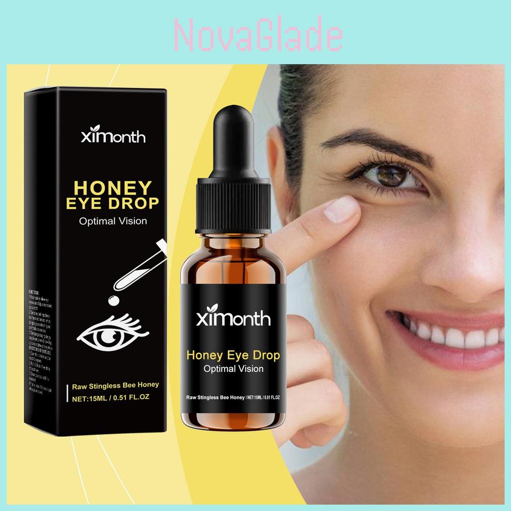 Ximonth Honey Extract Eye Drops Refreshing Soothing Hydrating Eye Care Liquid