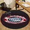 FC Bayern Pattern Round Rug, Indoor/Outdoor Mat, for Picnic, Gameroom, Bedroom, Office, Living Room, Home Decor Carpet, Birthday Gift