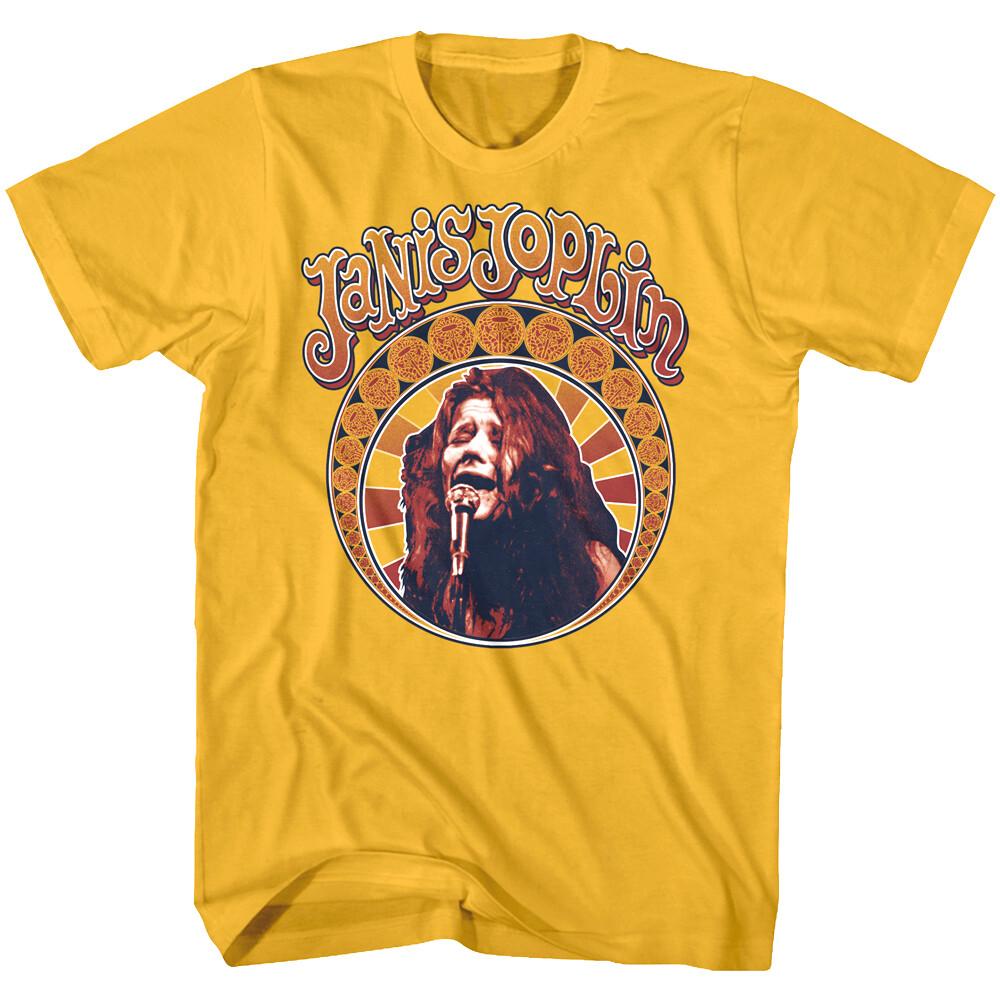 Janis Joplin Love Letters Circle Men T Shirt Retro Rock Star Legend Singer Top XXXXL